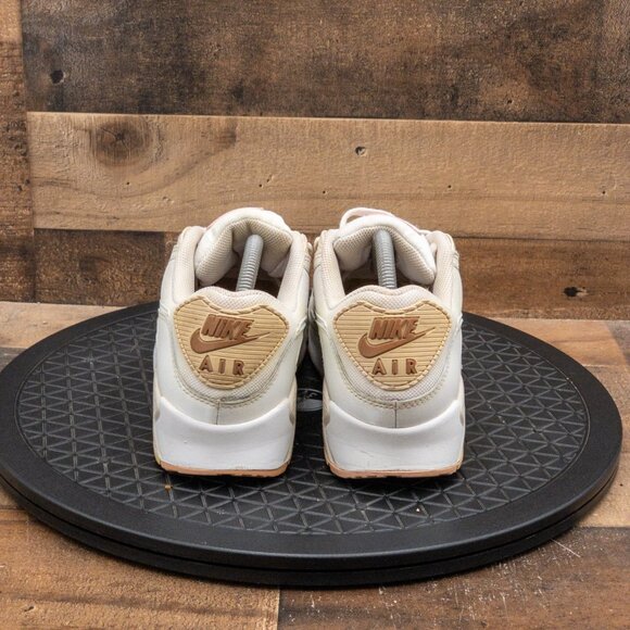 NIKE AIR MAX 90 WOMENS ATHLETIC SHOES RETRO SNEAKERS LIGHT BROWN LOW SIZE 10.5 - Picture 7 of 9